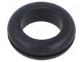Grommet; Ømount.hole: 27mm; Øhole: 21mm; black; -40÷125°C; EPDM ESSENTRA ESS-10284933