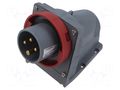 Connector: AC supply 3-phase; socket; male; PIN: 4; 16A; 415V; IP&S AMPHENOL 2CMA101174R1000