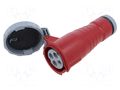 Connector: AC supply 3-phase; plug; female; 16A; 415VAC; 415V; IP&S AMPHENOL 2CMA166554R1000