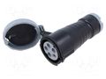 Connector: AC supply 3-phase; plug; female; PIN: 5; 16A; IP&S; IP69K AMPHENOL 2CMA166574R1000
