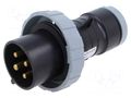 Connector: AC supply 3-phase; plug; male; 32A; IP&S; IEC 60309 AMPHENOL 2CMA166736R1000