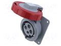 Connector: AC supply 3-phase; socket; female; 32A; 415VAC; IP&S AMPHENOL 2CMA166964R1000