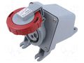 Connector: AC supply 3-phase; socket; female; 16A,20A; 415VAC AMPHENOL 2CMA167157R1000