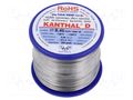 Resistance wire; 8.49Ω/m; -100÷1300°C; 0.25kg; Øout: 0.45mm; 26SWG KANTHAL KANTHAL-D-0.45/250