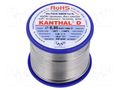 Resistance wire; 2.38Ω/m; -100÷1300°C; 0.25kg; Øout: 0.85mm; 21SWG KANTHAL KANTHAL-D-0.85/250