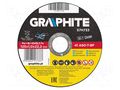 Cutting wheel; Ø: 125mm; Øhole: 22.2mm; Disc thick: 1mm GRAPHITE 57H733