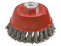 Cup brush; 65mm; steel,acid resistant steel,stainless steel GRAPHITE 57H581