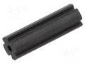 Spacer sleeve; LED; Øout: 3mm; ØLED: 3mm; L: 10mm; black; UL94V-0; PVC BIVAR ELM7-10MM