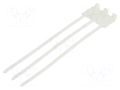 Cable tie; triple loop,with label; L: 185mm; W: 4.8mm; natural ABB TY546MT