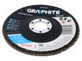 Flap grinding wheels; Ø: 125mm; Øhole: 22.2mm; Granularity: 120 GRAPHITE 55H991