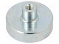 Magnet: permanent; samarium, cobalt; 150N; Ø: 25mm; H: 14mm; steel ELESA+GANTER GN50.2-SC-25-7-M4