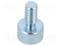 Magnet: permanent; neodymium; 13N; Ø: 8mm; H: 4.5mm; steel; steel ELESA+GANTER GN50.3-ND-8-M4