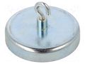 Magnet: permanent; hard ferrite; 280N; 57mm; with hook ELESA+GANTER GN50.6-HF-57-A