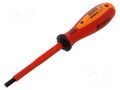 Screwdriver; insulated; hex key; HEX 6mm; Blade length: 100mm UNIOR UNIOR-616452