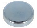 Magnet: permanent; hard ferrite; 280N; Ø: 57mm; H: 10.5mm; steel ELESA+GANTER GN50.1-HF-57-10.5