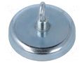 Magnet: permanent; hard ferrite; 180N; 47mm; with hook ELESA+GANTER GN50.6-HF-47-A