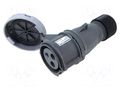 Connector: AC supply 3-phase; plug; female; PIN: 3; 32A; IP&S; IP67 AMPHENOL 2CMA101144R1000