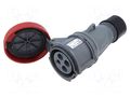 Connector: AC supply 3-phase; plug; female; 32A; 460V; IP&S; IP67 AMPHENOL 2CMA101154R1000