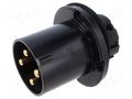 Connector: AC supply 3-phase; socket; male; PIN: 4; 63A; IP&S; IP44 AMPHENOL 2CMA167220R1000