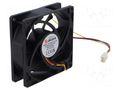 Fan: DC; axial; 12VDC; 80x80x25mm; EBR; 3000rpm; 5pcs. Akasa AK-8025HS-KT05-N