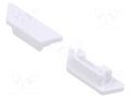 Cap for LED profiles; white; 20pcs; ABS; ARC12 TOPMET TOP.B2960001