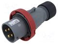 Connector: AC supply 3-phase; plug; male; PIN: 4; 32A; 440V; IP&S AMPHENOL 2CMA101100R1000