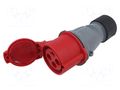 Connector: AC supply 3-phase; plug; female; PIN: 4; 32A; 440V; IP&S AMPHENOL 2CMA102037R1000