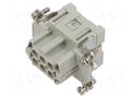 Connector: HDC; contact insert; female; CCE; PIN: 6; 16A; 600V; 6+PE ILME CCEF06