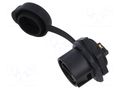 Connector: circular; socket; male; 02; 20A; 500V; PIN: 2; IP67 LUTRONIC 2630-02-T22-CB-100