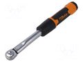 Wrench; torque; 273mm; 5÷25Nm; Holder: square; 1/4"; ZERO-RESET BETA BE666/2