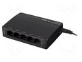 Switch Ethernet; RJ45 socket x5; black; 10Gbps LANBERG DSP3-1005-60W