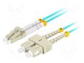 Fiber patch cord; OM3; LC/UPC,SC/UPC; 5m; 50/125um; LSZH; grey LANBERG FO-LUSUMD31-0050TQ