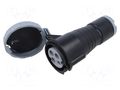 Connector: AC supply 3-phase; plug; female; PIN: 4; 32A; IP&S; IP69K AMPHENOL 2CMA166606R1000