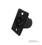 PLUG, XLR, PANEL, BLACK, 3POLE 711-0300