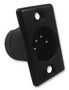 PLUG, XLR, PANEL, BLACK, 4POLE 711-0400