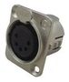 SOCKET, XLR, PANEL, NICKEL, 5POLE 716-0500