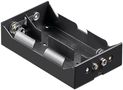 4x D (Mono) Battery Holder, black - Push on 11977