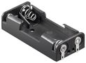 2x AAA (Micro) Battery Holder, black - Solder tail (U) 11988