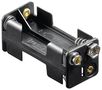 4x AAA (Micro) Battery Holder, black - Push on 11990