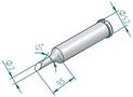 TIP, SOLDERING, ANGLED FACE, 2.0MM 0102ADLF20/SB