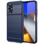 Carbon Case Cover for Xiaomi Redmi Note 11E /Redmi 10 5G / Redmi 10 Prime+ 5G / Poco M4 5G Flexible Silicone Carbon Cover Blue, Hurtel 5907769349690 5907769349690