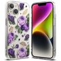 Ringke Fusion Design Armored Case Cover with Gel Frame for iPhone 14 Plus transparent (Purple rose) (FD637E29), Ringke 8809881265605 8809881265605