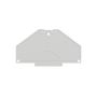 End plate (terminals), 70 mm x 3 mm, grey Weidmuller 1211450000 04032248992867