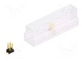 Connector: pin strips; pin header; male; PIN: 4; SMT; 3A; 250V; 2x2 FISCHER ELEKTRONIK SL11SMD0624.GSM