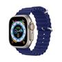 Dux Ducis Strap Watch Strap 9 / 8 / 7 / 6 / 5 / 4 / 3 / 2 / SE (41 / 40 / 38mm) Silicone Band Bracelet Navy Blue (OceanWave Version), Dux Ducis 6934913033883 6934913033883