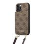 Guess GUHCP12MCB4GB iPhone 12/12 Pro 6.1 "brown / brown hardcase 4G Crossbody Cardslot, Guess 3666339016173 3666339016173