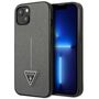 Guess GUHCP13SPSATLG iPhone 13 mini 5,4 &quot;silver / silver hardcase SaffianoTriangle Logo, Guess 3666339040352 3666339040352
