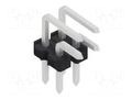 Connector: pin strips; pin header; male; PIN: 4; THT; 3A; 250V; 2x2 FISCHER ELEKTRONIK SLLP4.041.4.Z