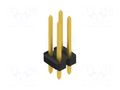 Connector: pin strips; pin header; male; PIN: 4; THT; 3A; 250V; 2x2 FISCHER ELEKTRONIK SLLP2.139.4.G