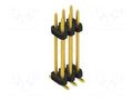 Connector: pin strips; pin header; male; PIN: 6; 3A; 100V; SMT; 2mm FISCHER ELEKTRONIK SLY12SMD133.6.G
